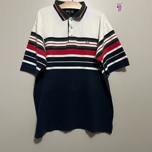 Vintage striped ivy crew rugby polo